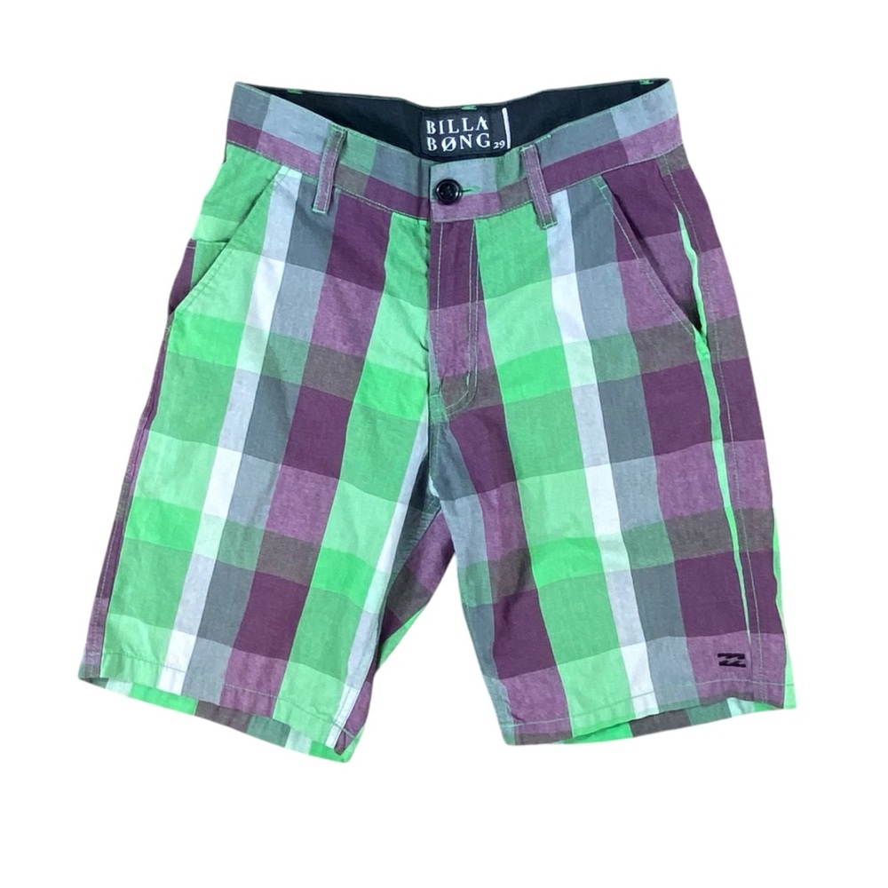 Men’s Billabong plaid shorts size 29